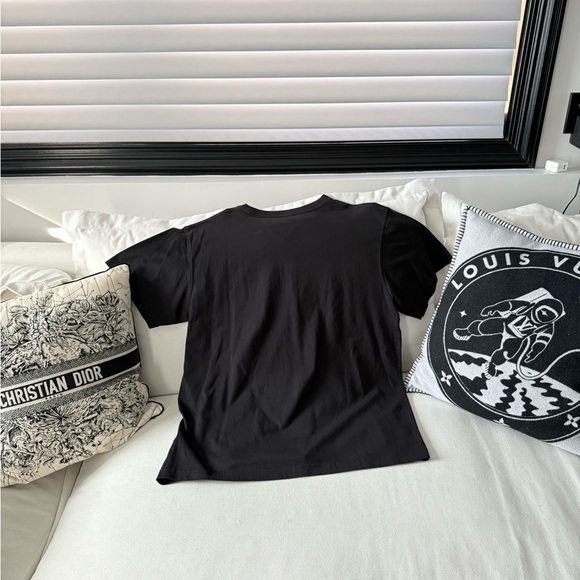 Christian Dior Homme x Peter Doig Oversized 2021 Logo T-Shirt in Black - Picture 4 of 6